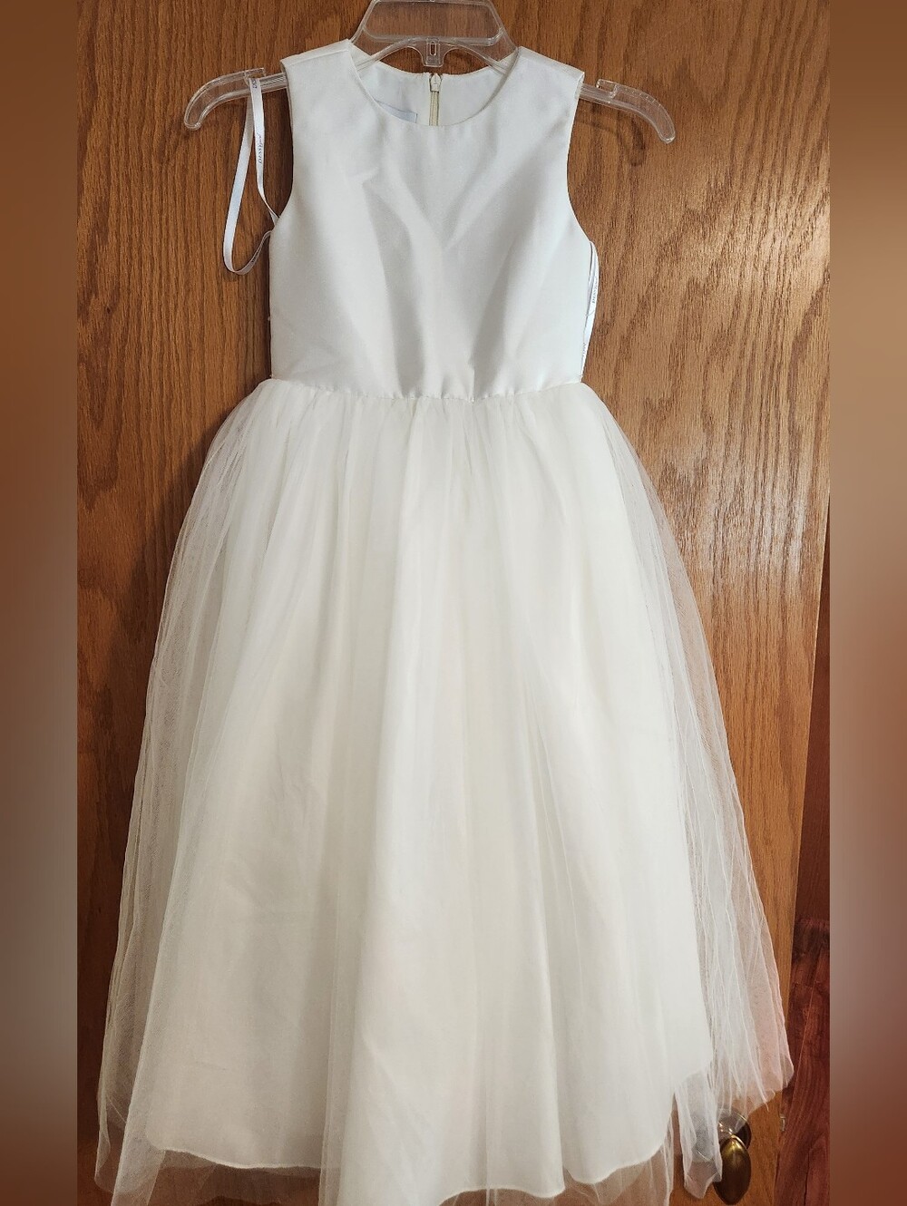 Dessy Girl sz 4 ivory flower girl dress